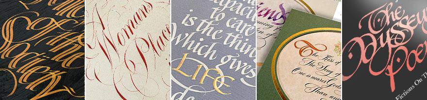 Calligraphy in Cornwall samples by john Knight