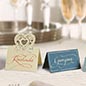 hand lettered wedding place cards